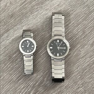 Trussardi Men's and Women’s Stainless Steel watch set